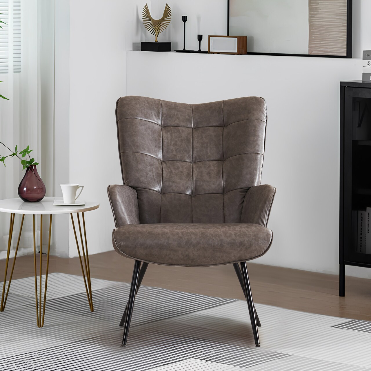 Modern accent chair metal legs hotsell